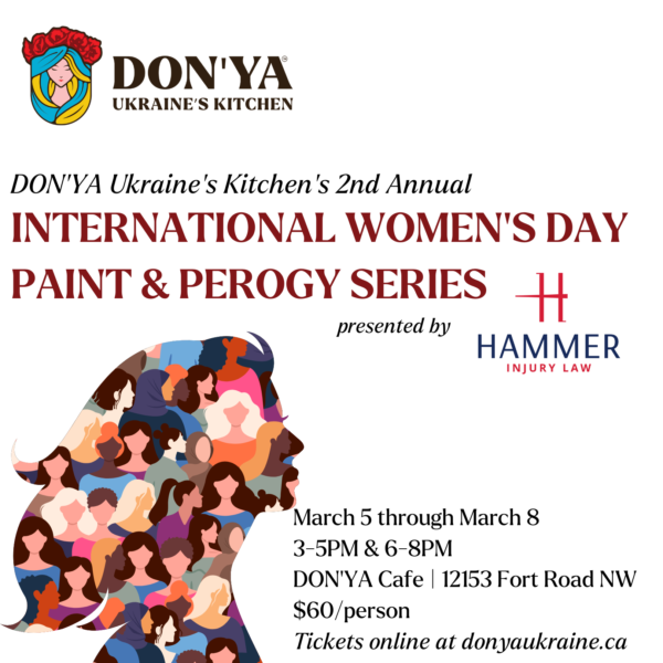 International Women's Day Paint & Perogy presented by Hammer Injury Law