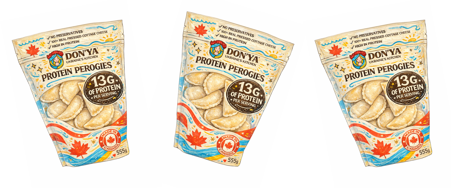 DONYA Protein Perogies bags